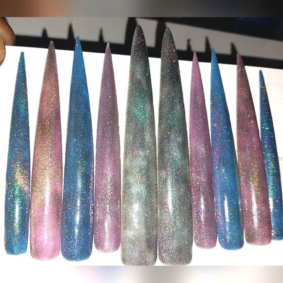 Hand crafted custom 10pc xxxl acrylic press on nails - Picture 7 of 8